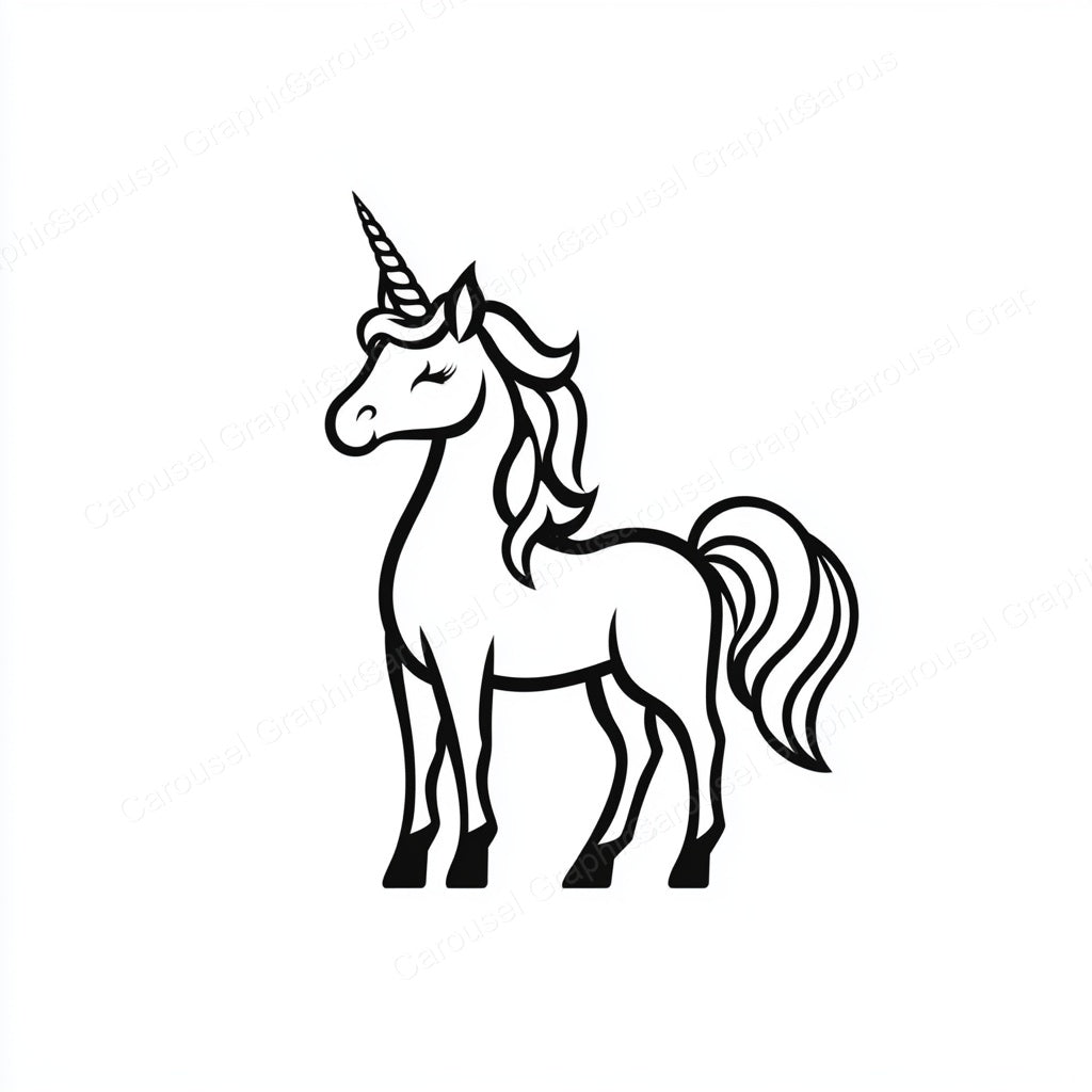 Unicorn Vector Graphic preview