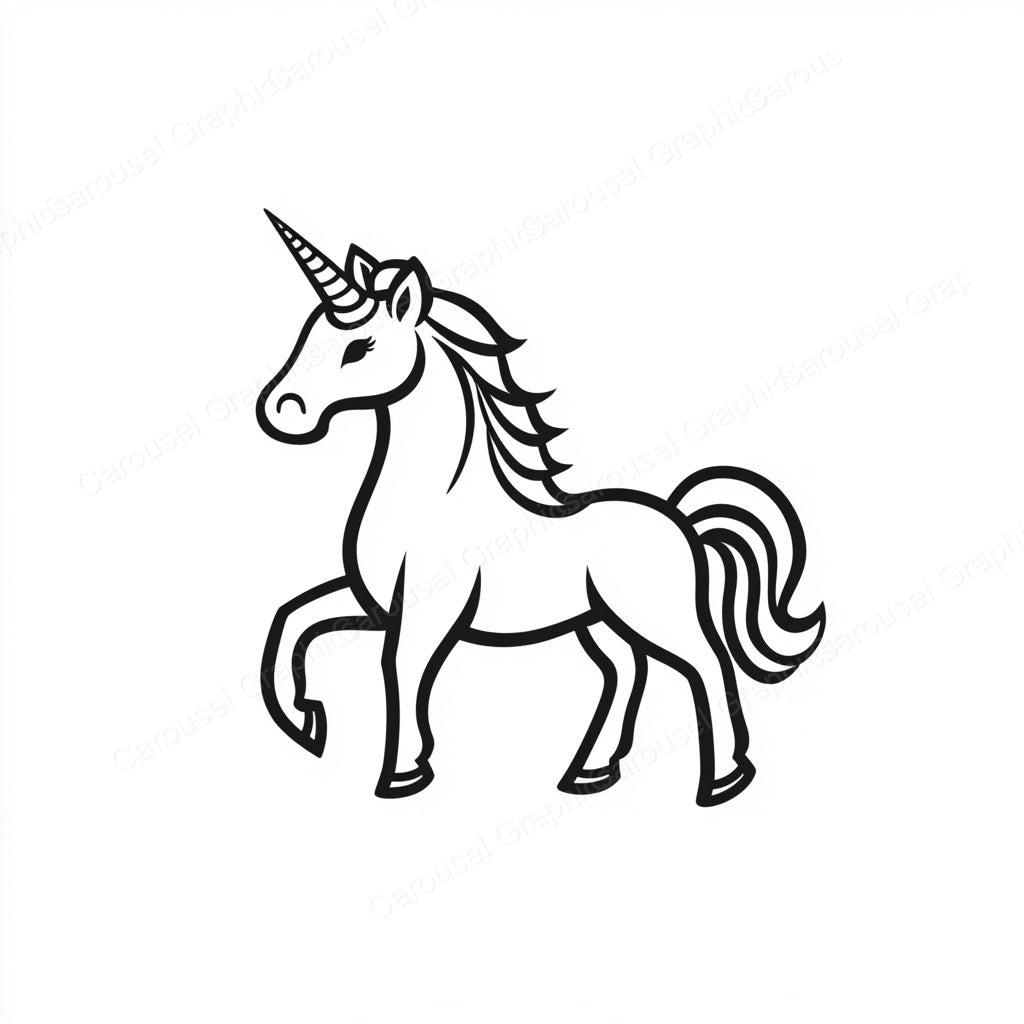 Unicorn Vector Graphic preview