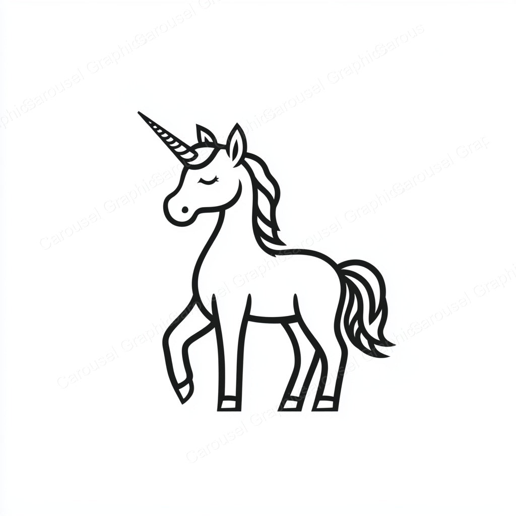 Unicorn Vector Graphic preview