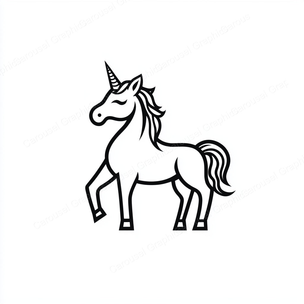 Unicorn Vector Graphic preview