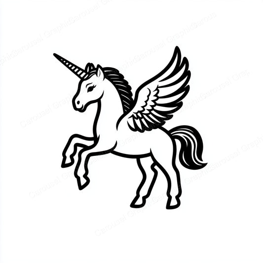 Unicorn Vector Graphic preview