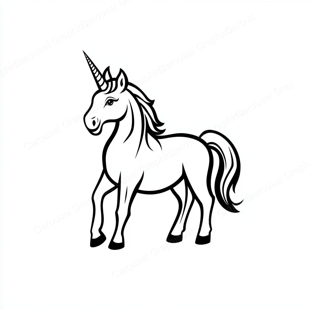 Unicorn Vector Graphic preview