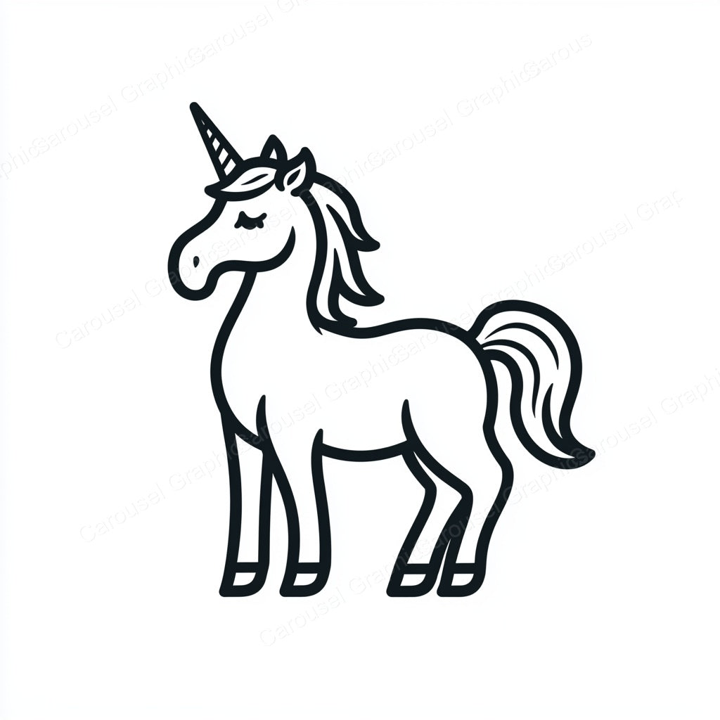 Unicorn Vector Graphic preview