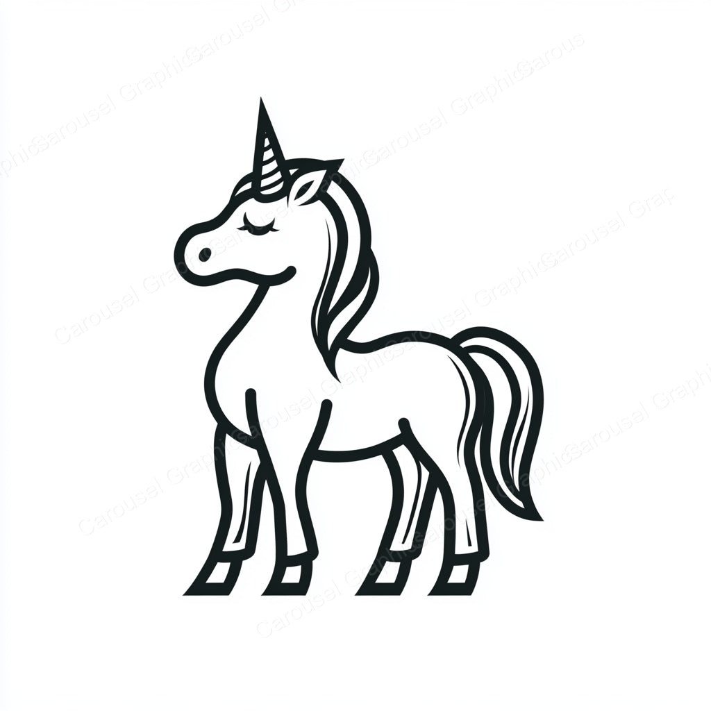 Unicorn Vector Graphic preview