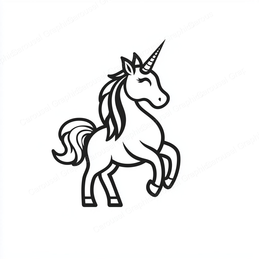 Unicorn Vector Graphic preview