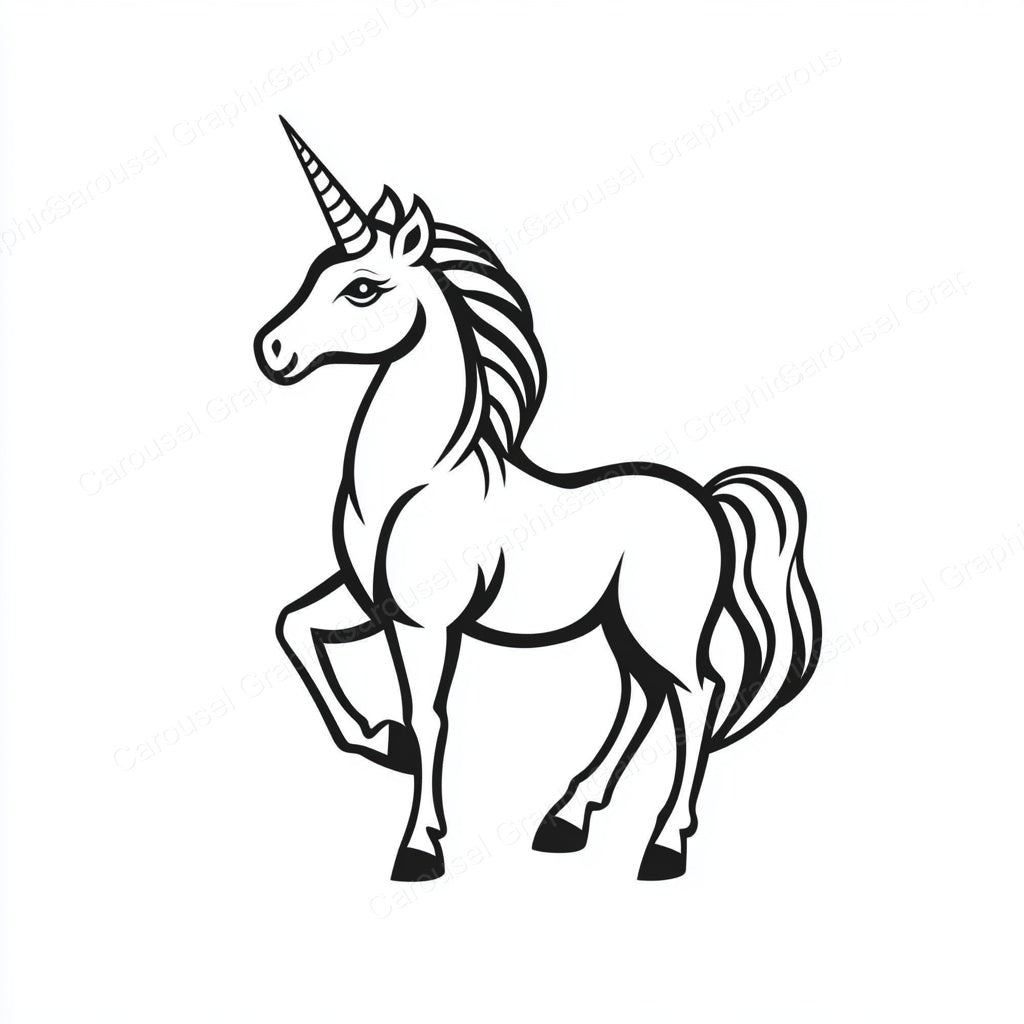 Unicorn Vector Graphic preview