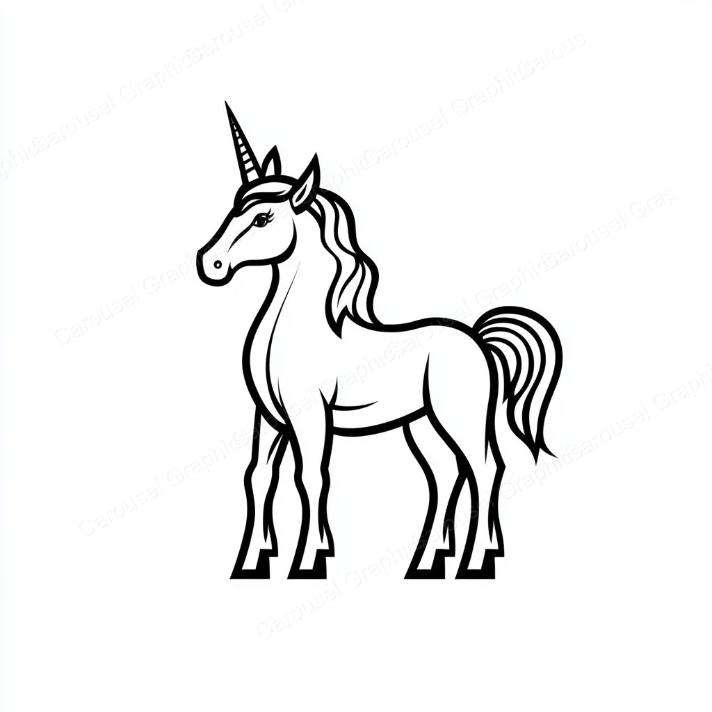 Unicorn Vector Graphic preview