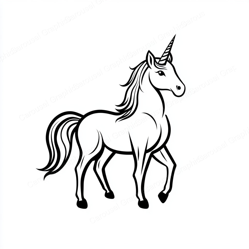 Unicorn Vector Graphic preview