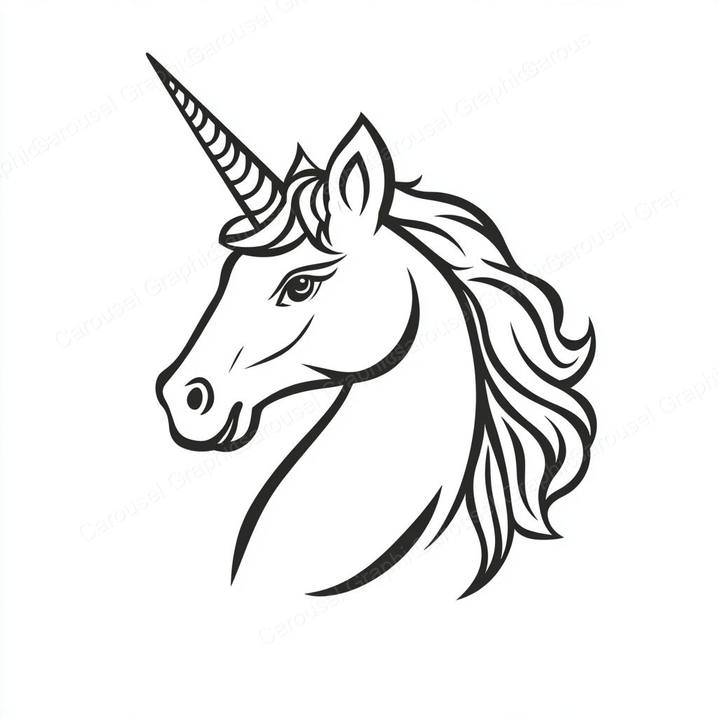 Unicorn Vector Graphic preview