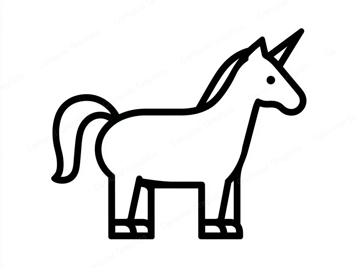 Unicorn Vector Graphic preview