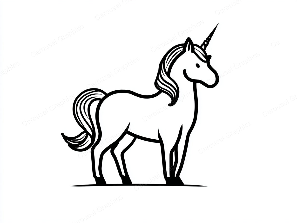 Unicorn Vector Graphic preview