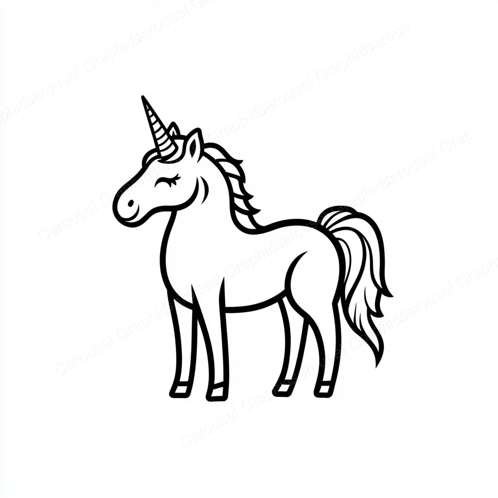 Unicorn Vector Graphic preview