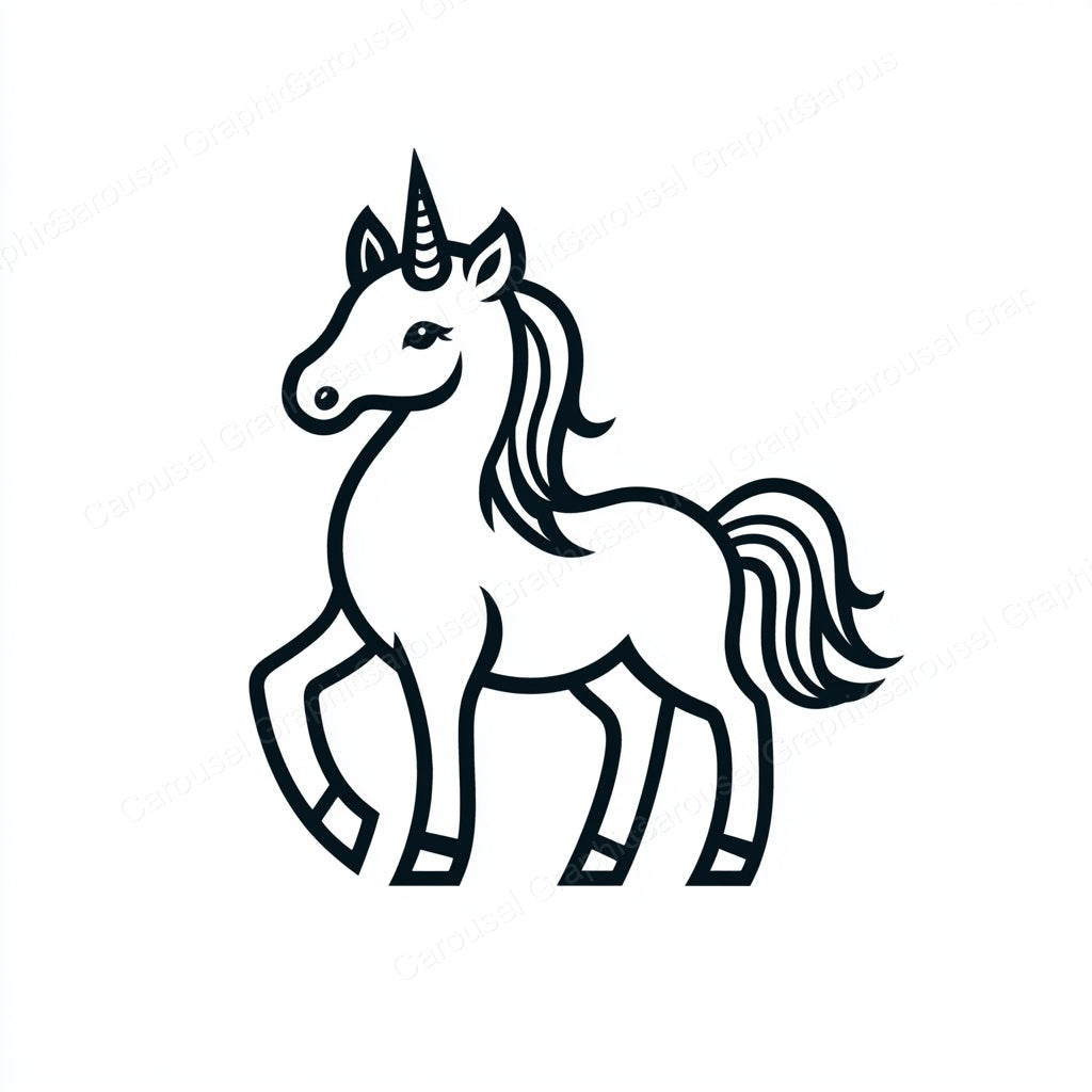 Unicorn Vector Graphic preview
