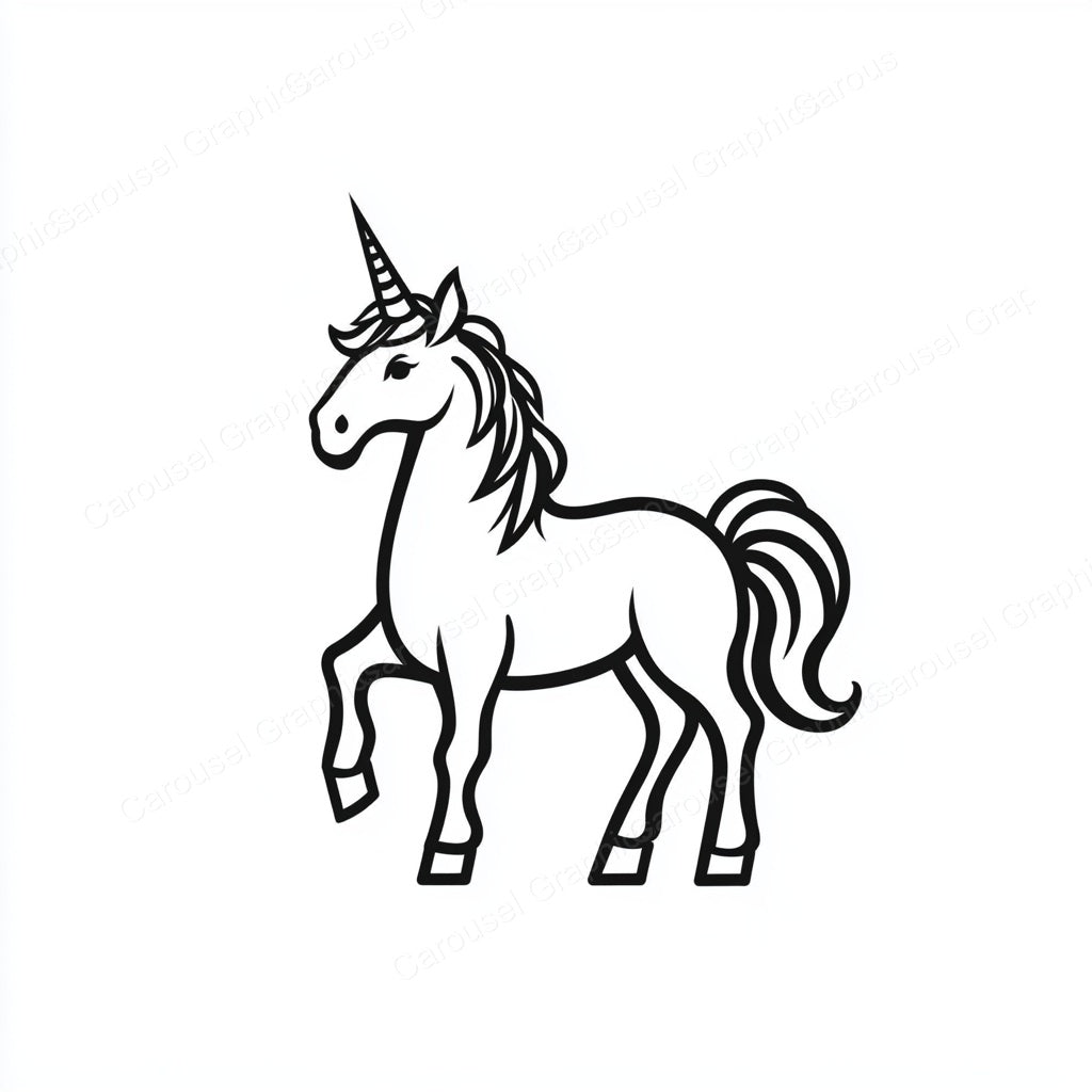 Unicorn Vector Graphic preview