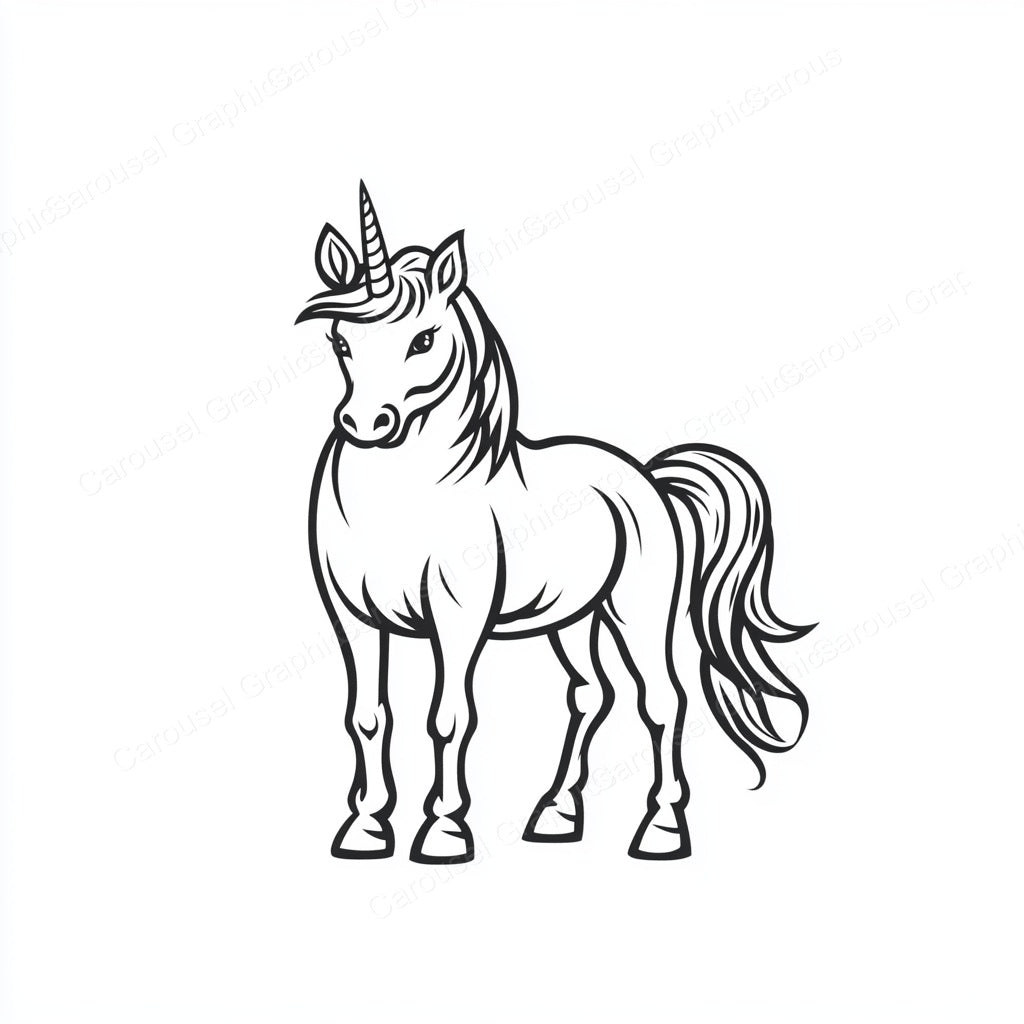 Unicorn Vector Graphic preview