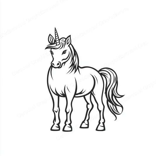 Unicorn Vector Graphic preview