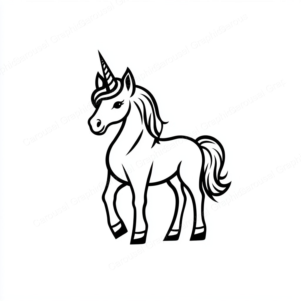 Unicorn Vector Graphic preview