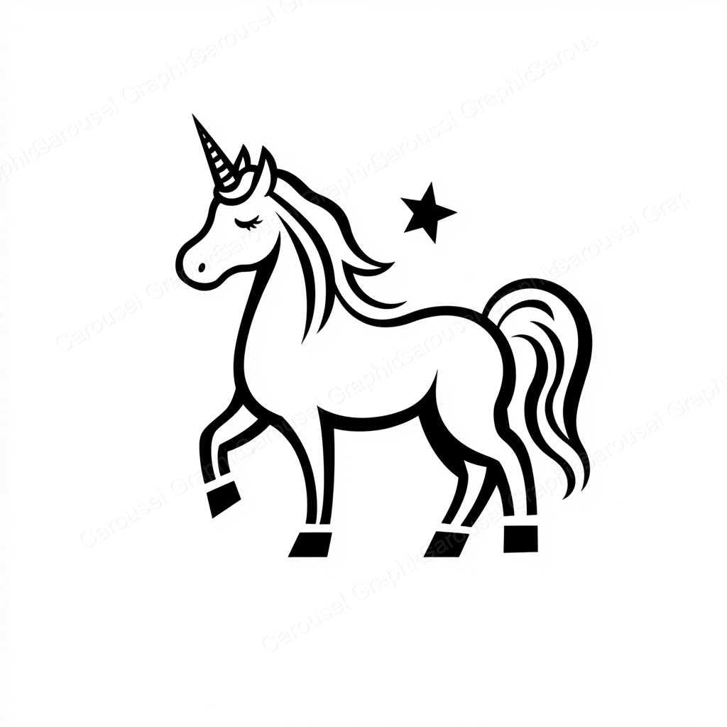 Unicorn Vector Graphic preview