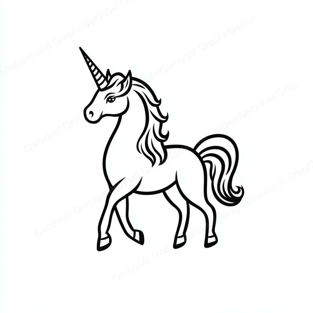 Unicorn Vector Graphic preview