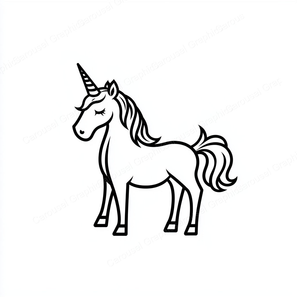 Unicorn Vector Graphic preview
