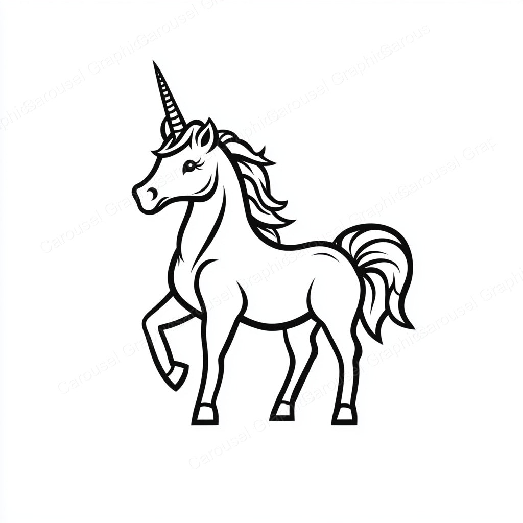 Unicorn Vector Graphic preview