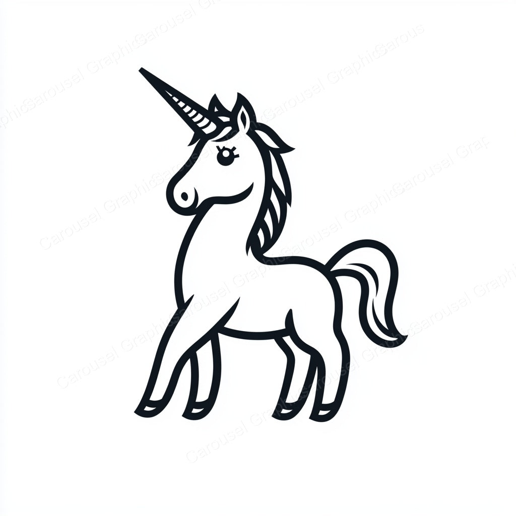 Unicorn Vector Graphic preview
