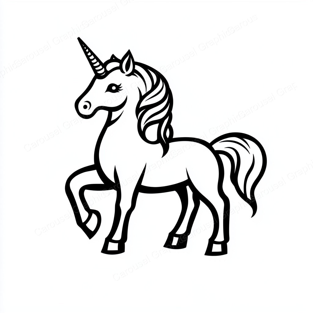 Unicorn Vector Graphic preview