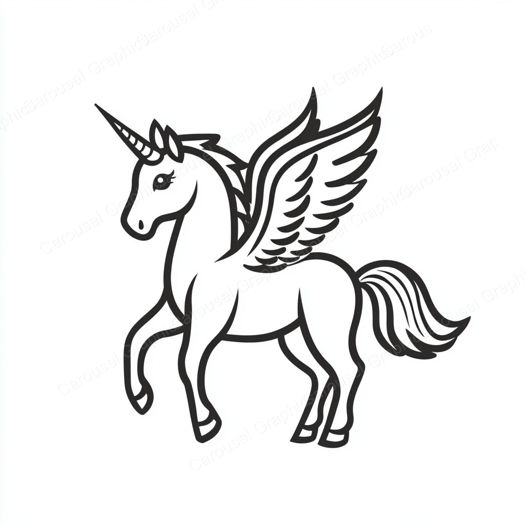 Unicorn Vector Graphic preview