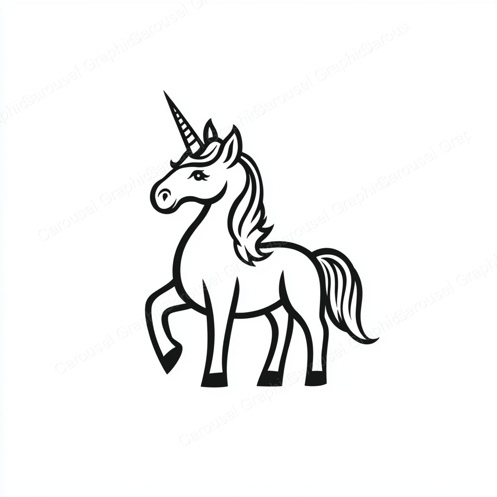 Unicorn Vector Graphic preview