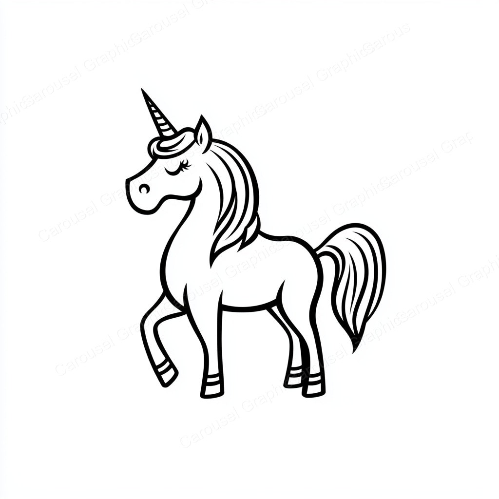 Unicorn Vector Graphic preview