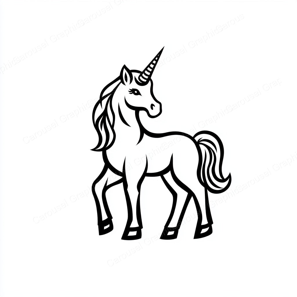 Unicorn Vector Graphic preview