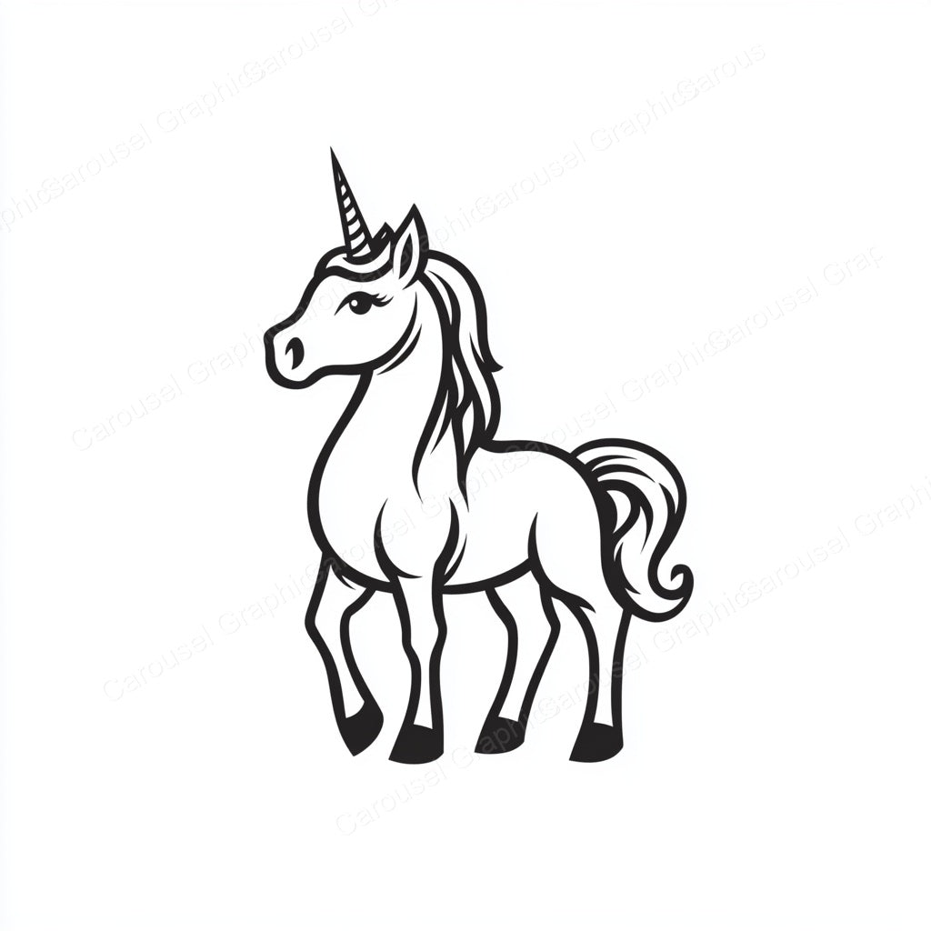 Unicorn Vector Graphic preview
