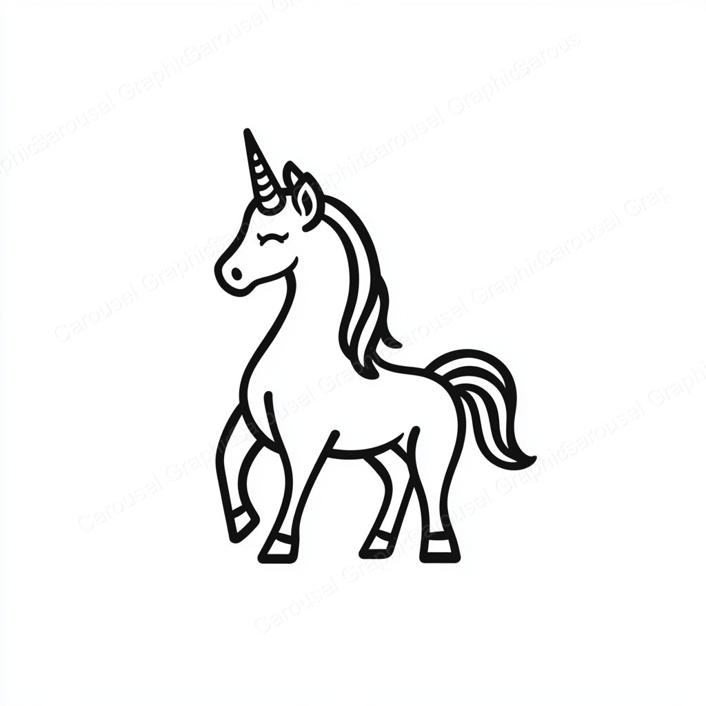 Unicorn Vector Graphic preview