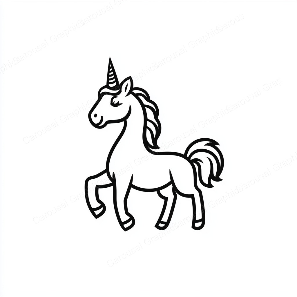 Unicorn Vector Graphic preview