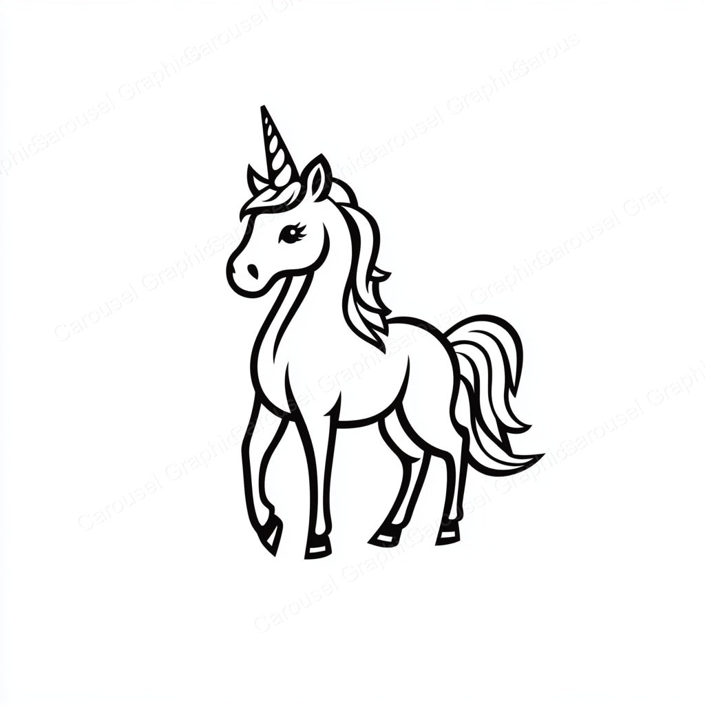 Unicorn Vector Graphic preview