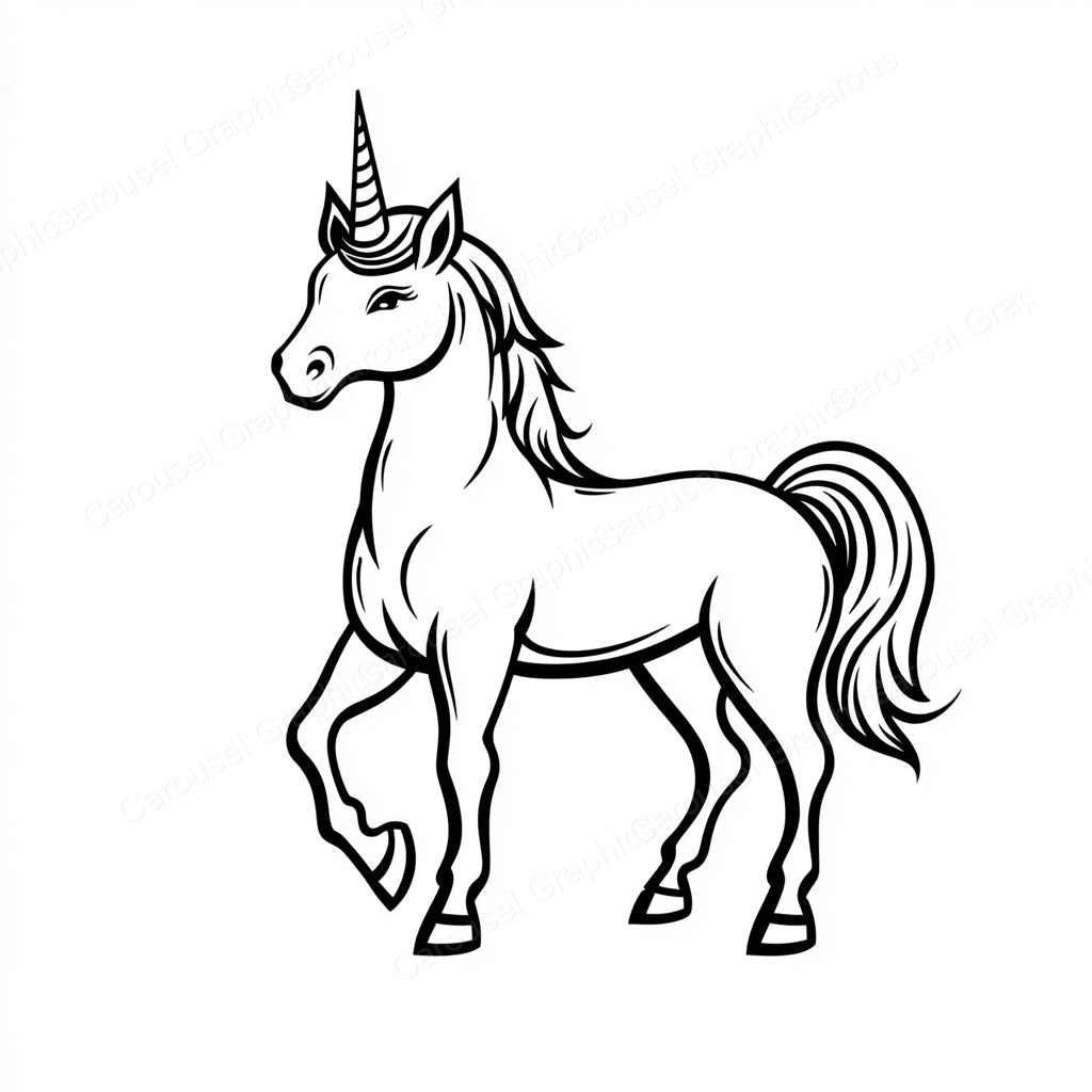 Unicorn Vector Graphic preview