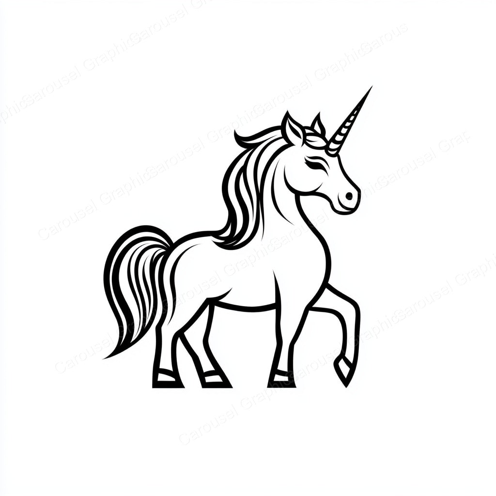 Unicorn Vector Graphic preview