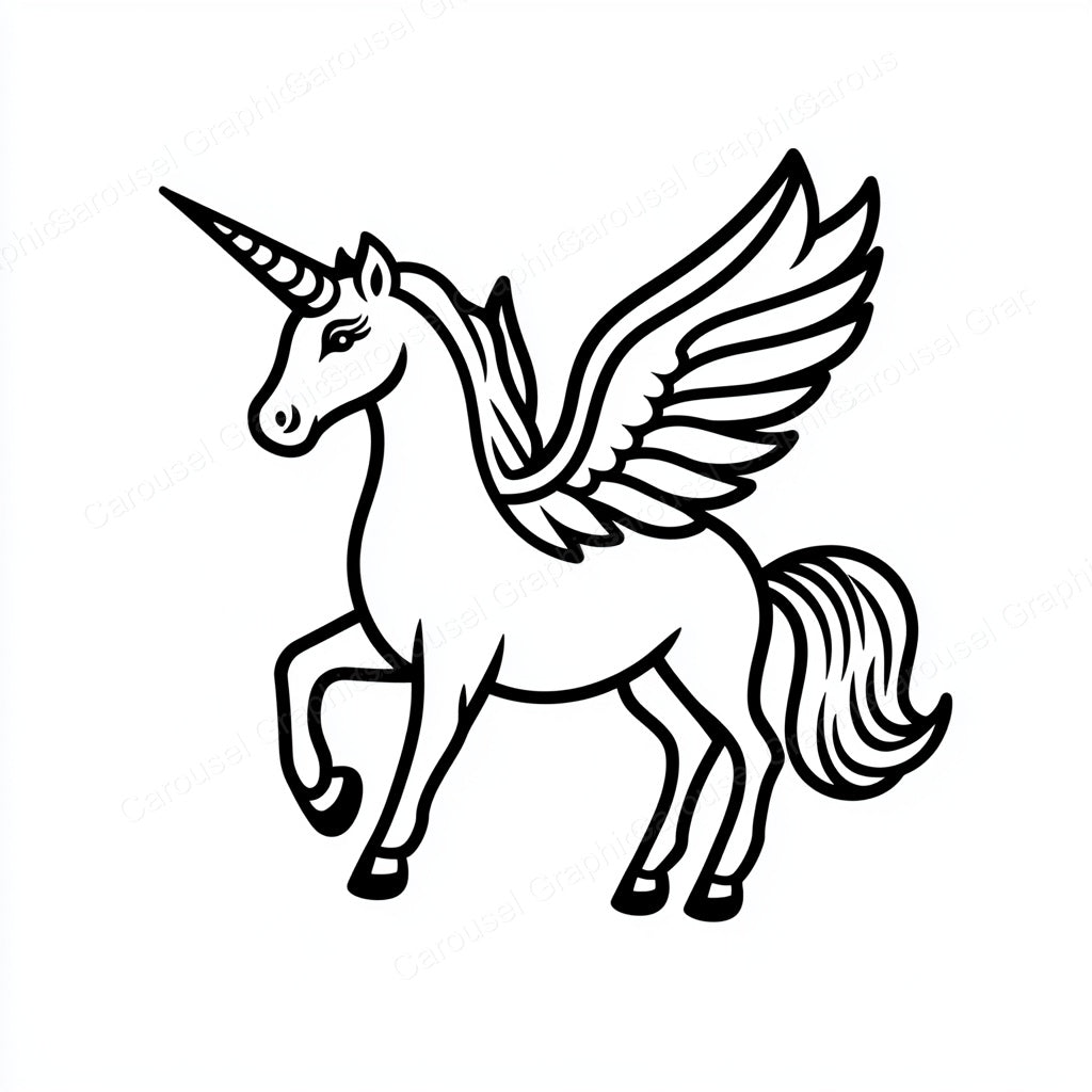 Unicorn Vector Graphic preview