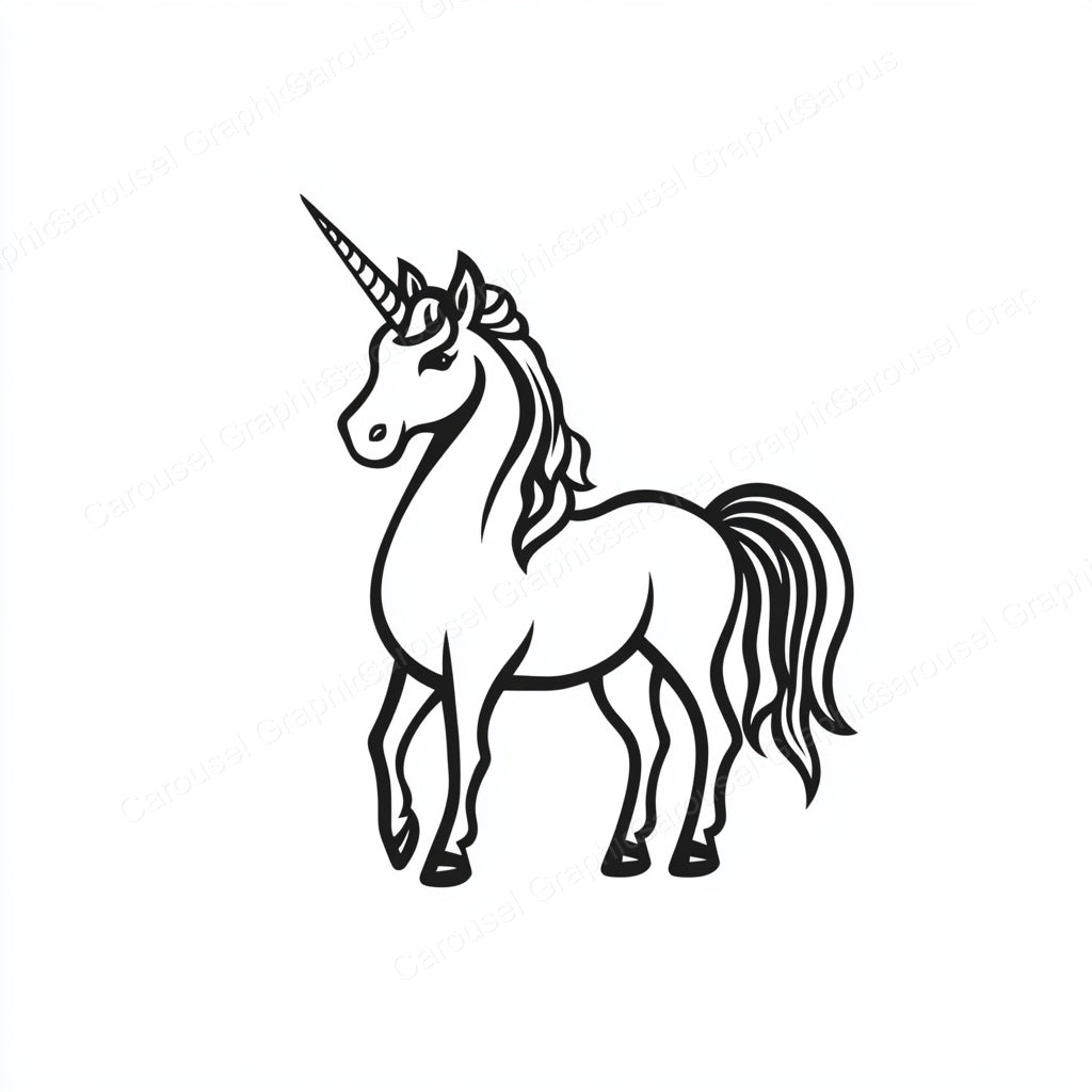 Unicorn Vector Graphic preview