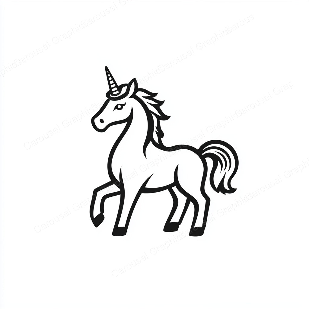 Unicorn Vector Graphic preview