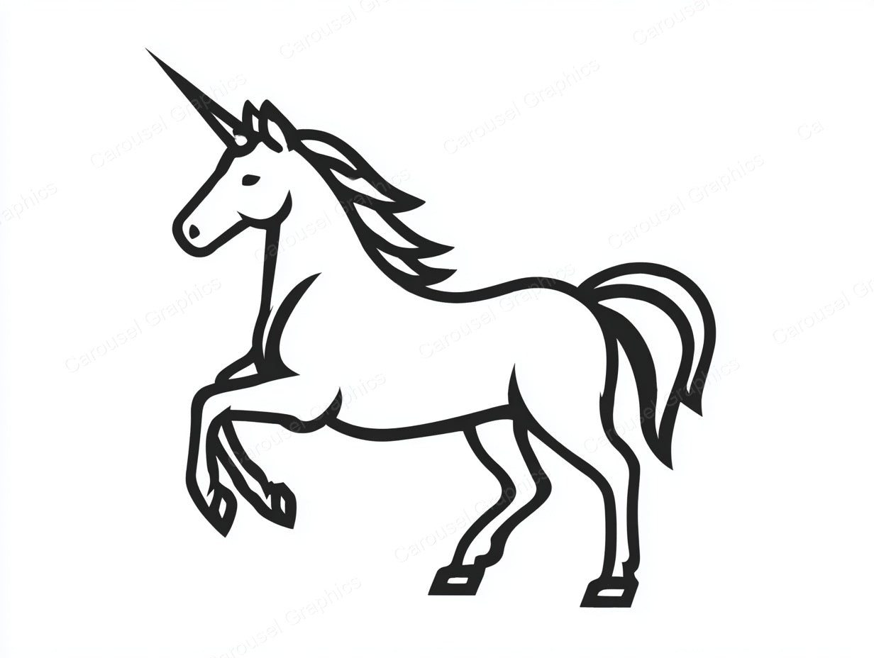 Unicorn Vector Graphic preview