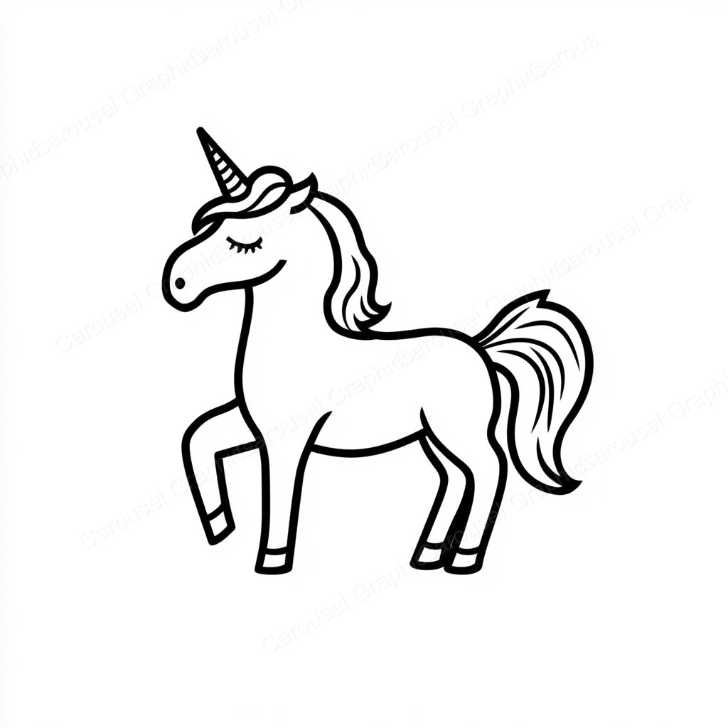 Unicorn Vector Graphic preview