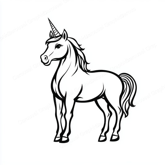 Unicorn Vector Graphic preview