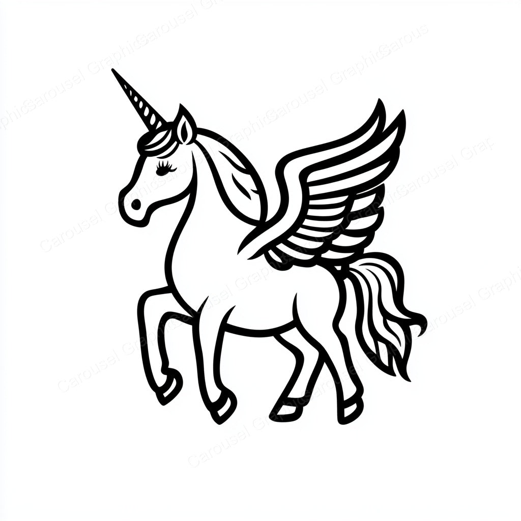 Unicorn Vector Graphic preview
