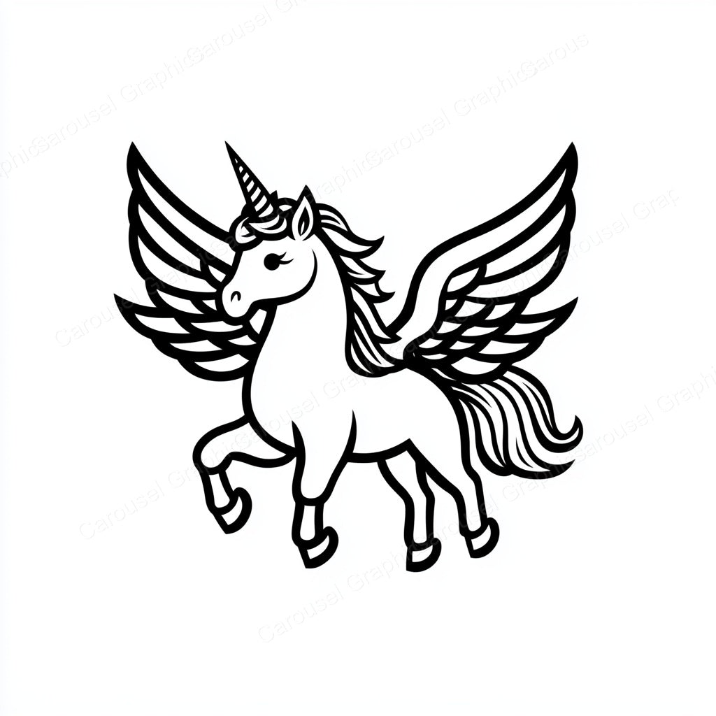 Unicorn Vector Graphic preview