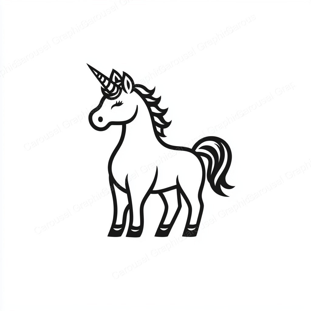 Unicorn Vector Graphic preview