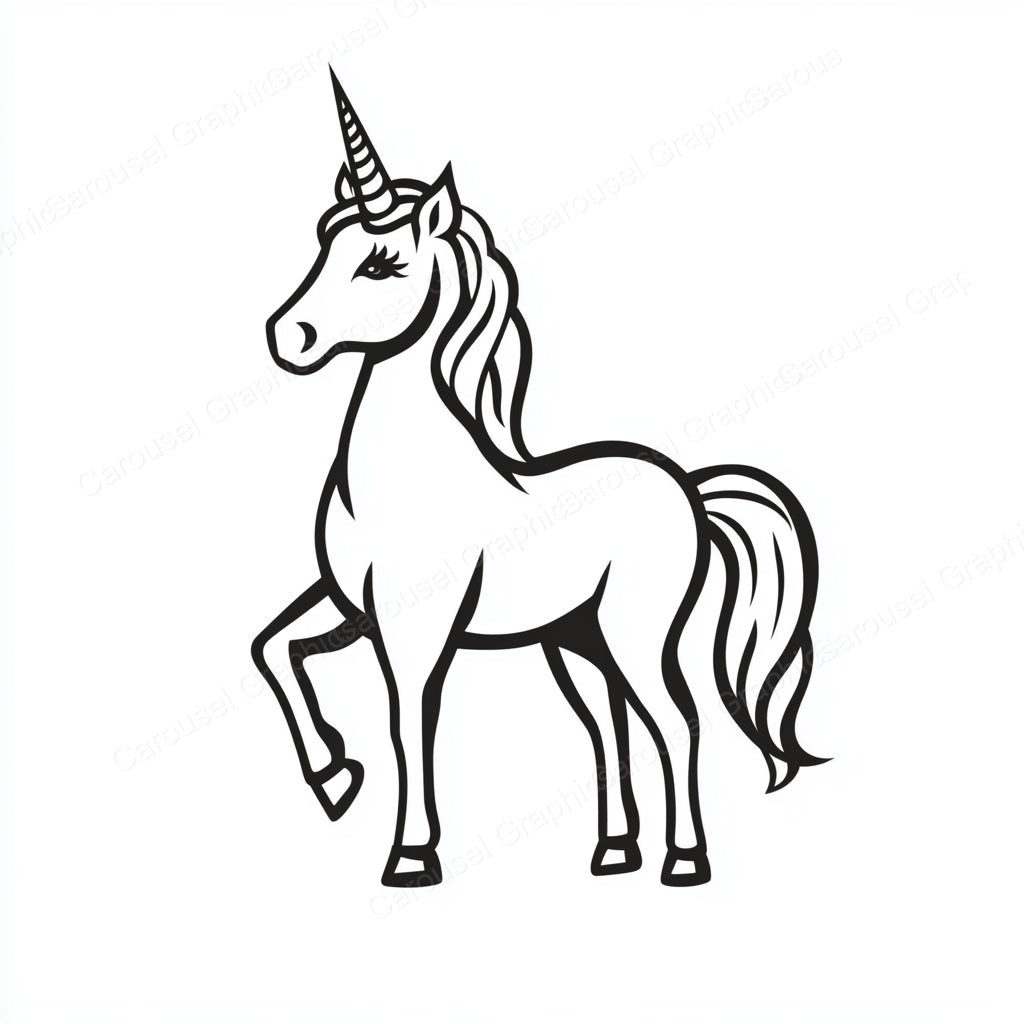 Unicorn Vector Graphic preview