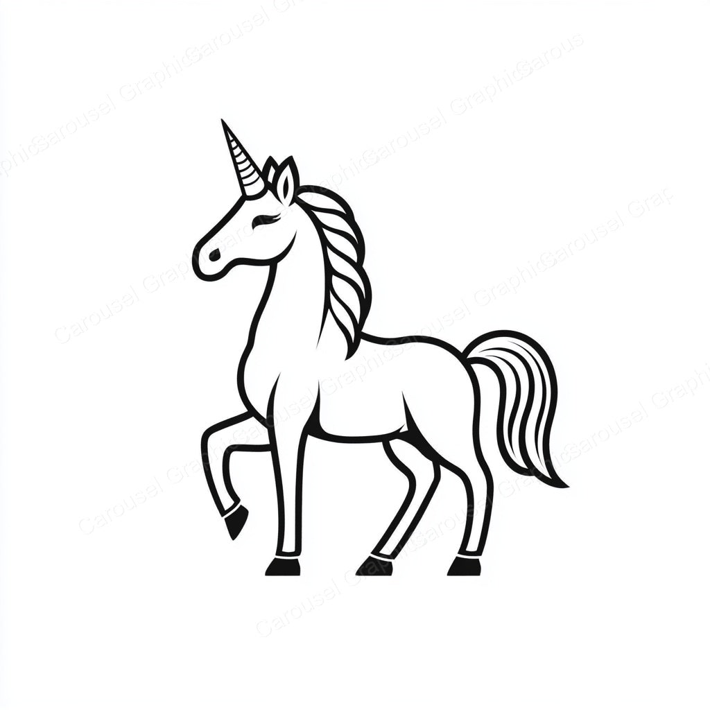 Unicorn Vector Graphic preview