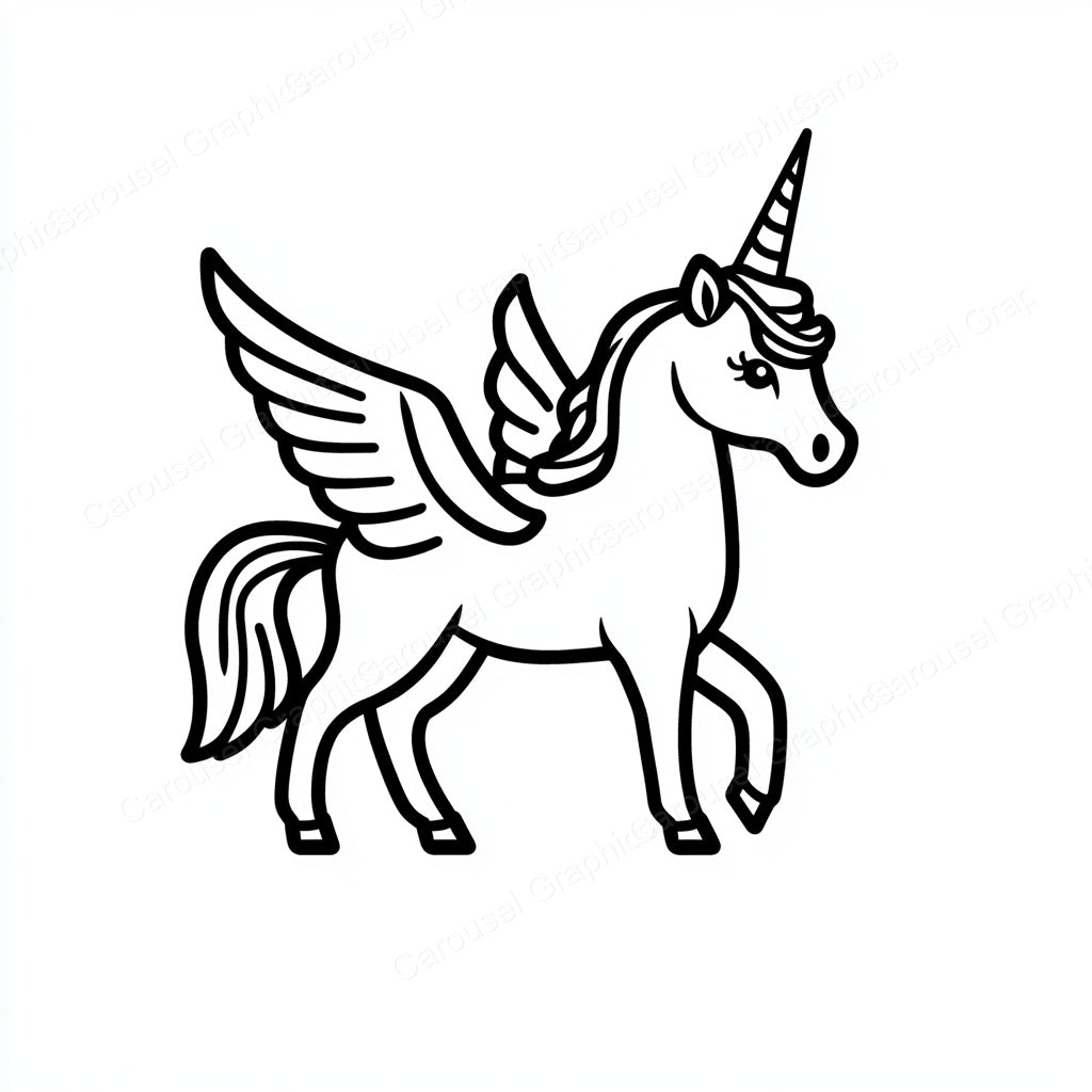 Unicorn Vector Graphic preview