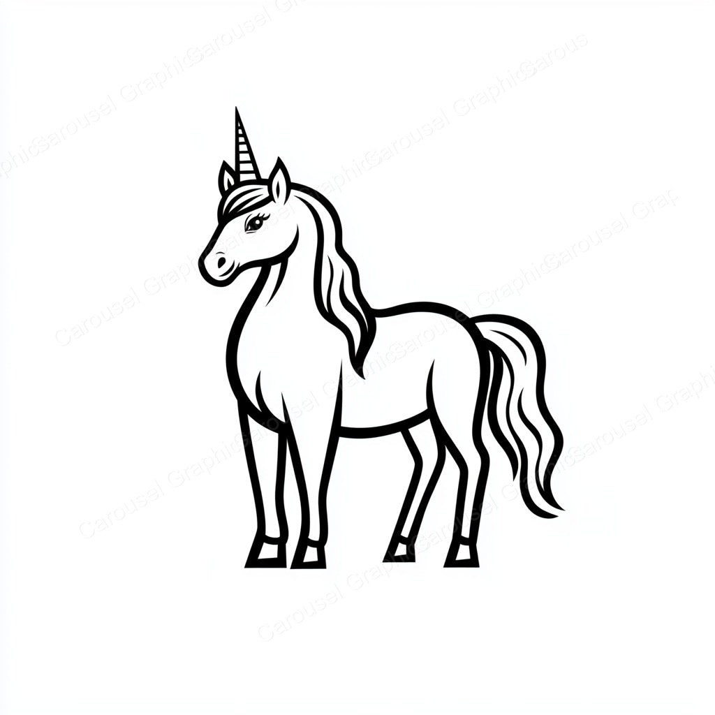 Unicorn Vector Graphic preview
